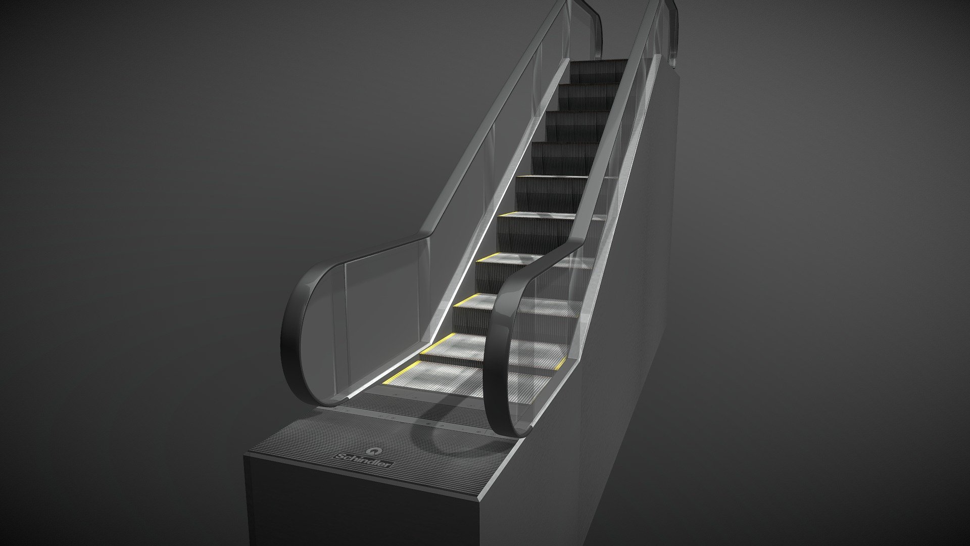 Mall Escalator - 3D model by patrickwade (@patrickw) 3d model