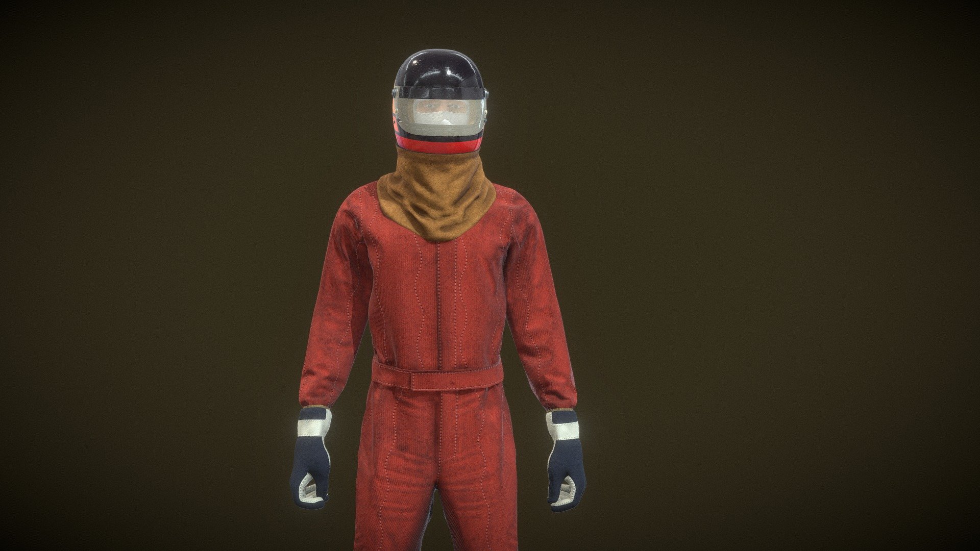 Vintage Racing Driver 1980s (rigged in Blender)

The model is mid poly but I recommend to smooth it one more time when rendering for close shots. Textures are 4096px 3d model