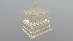 Mausoleum at Halicarnassus world, ancient, historic, other, 7, architectural, seven, ready, mausoleum, wonders, halicarnassus, unity, architecture, game, low, poly, model