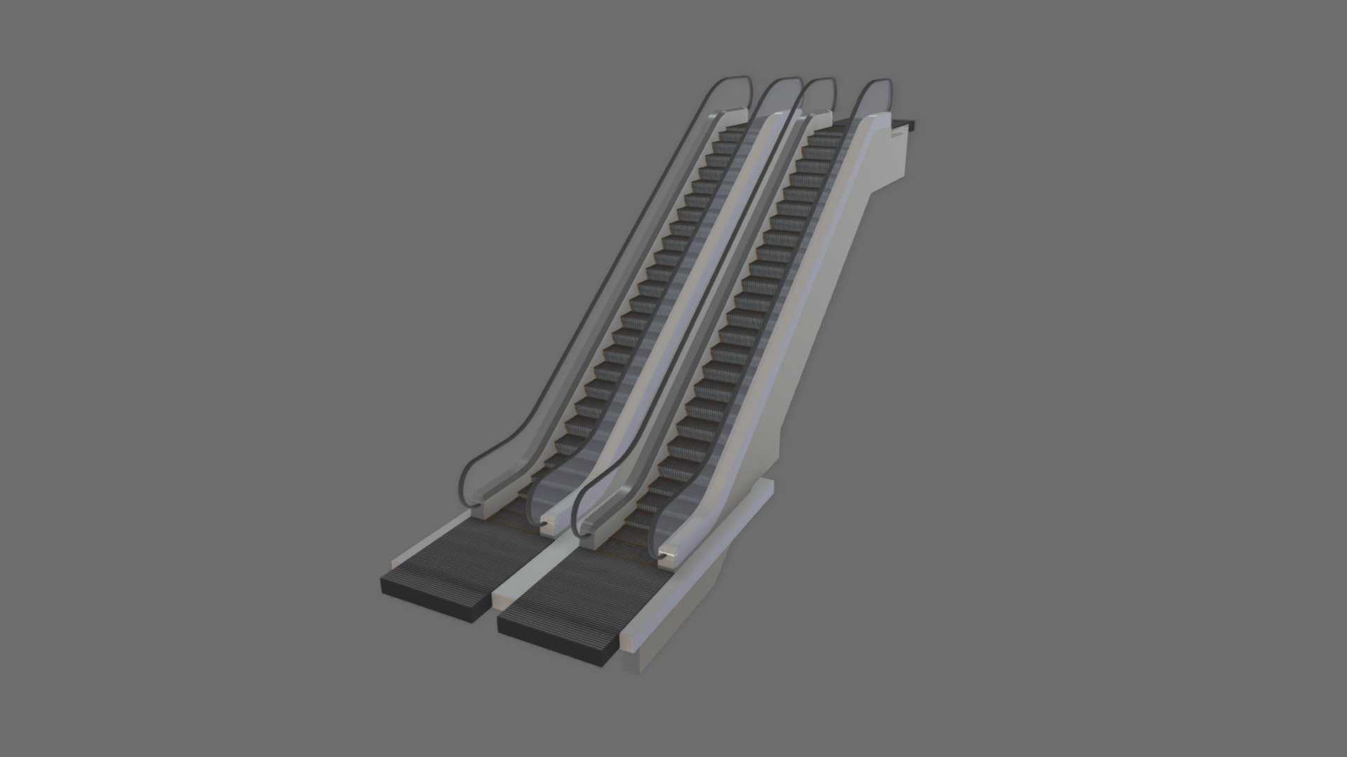 Animated Escalator model.

Poly: 13,745
Vertex: 8,474
in subdivision level 0

3ds max,FBX and texture files in additional file 3d model