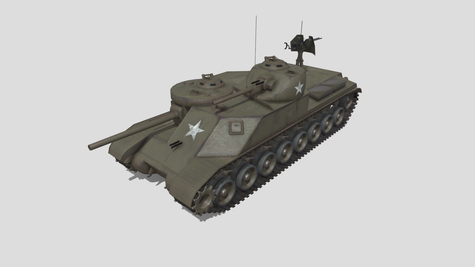 my fictional tank - M20g tank - 3D model by BK_114 (@airuchai) 3d model