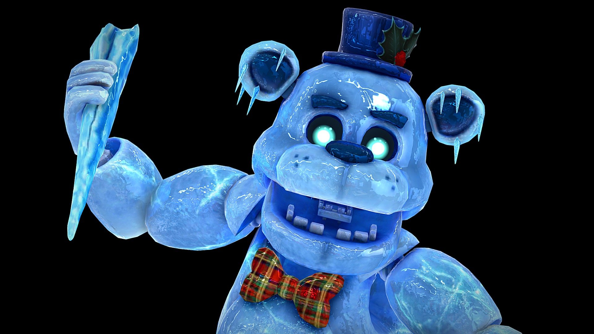 A friendly face, ready for the holidays!

He may have been out in the snow for a little long, but Freddy's always ready to celebrate the holidays!

━━━━━━━━━━━━━━━━━━━━━━━━━━━━━━━━━━━━━━━━━━

Get FNaF AR: Special Delivery on Google Play and the App Store.




https://play.google.com/store/apps/details?id=com.illumix.fnafar&amp;hl=en_CA&amp;gl=US

https://apps.apple.com/us/app/five-nights-at-freddys-ar/id1473886685
 - Freddy Frostbear - FNaF AR: Special Delivery - Download Free 3D model by Priorities 3d model