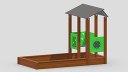 Lappset Play Yard 01 tower, frame, bench, set, children, child, gym, out, indoor, slide, equipment, collection, play, site, vr, park, ar, exercise, mushrooms, outdoor, climber, playground, training, rubber, activity, carousel, beam, balance, game, 3d, sport, door