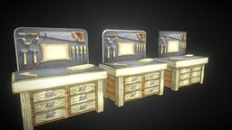 Mesa De Trabajo lod, hammer, work, woodworking, prop, ready, table, stylised, crafting, downloadable, crafter, crafting-table, readyforgame, ready-to-use, asset, axe, wood, stylized, download