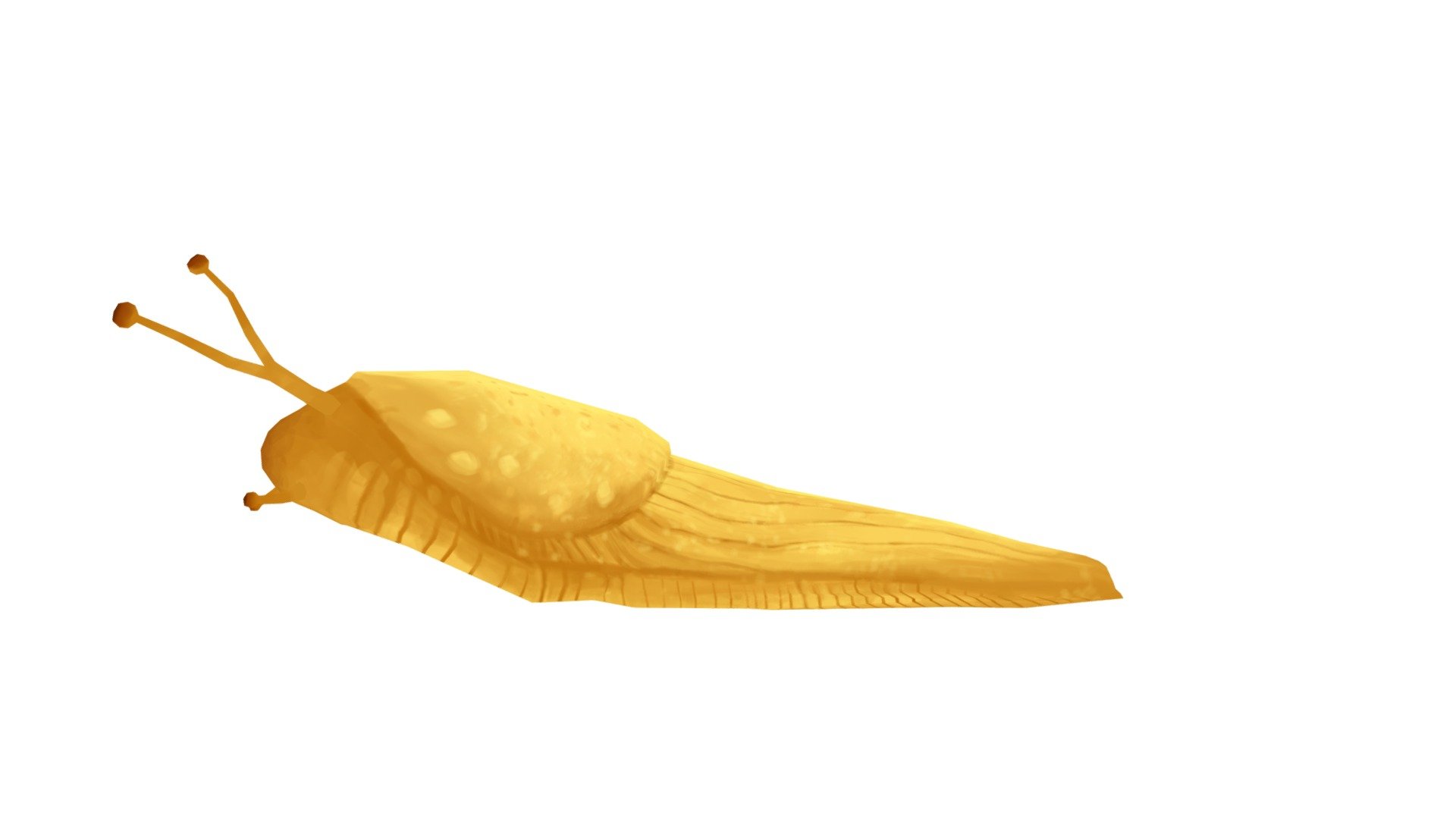 Banana slug I made for the game Little bug 3d model