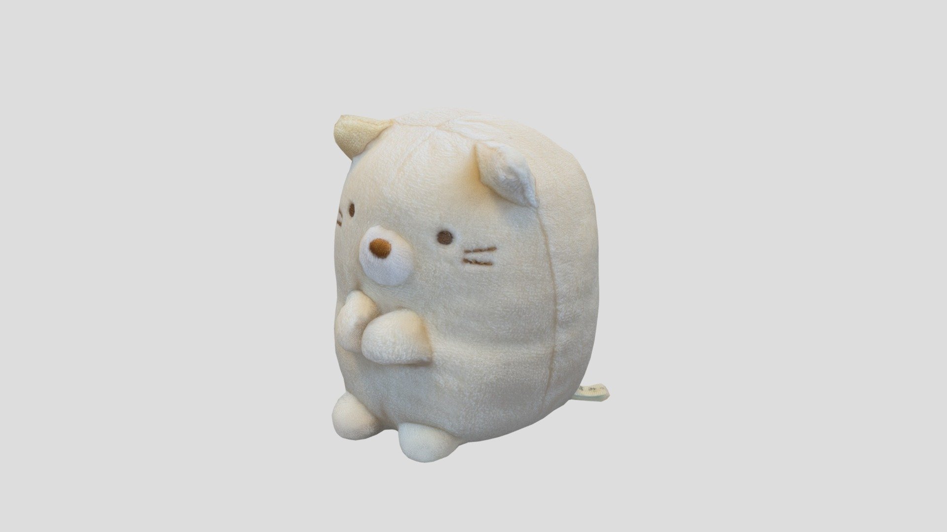 Small plushie of a cat - Cat Plushie - Download Free 3D model by Crispina (@csmacari) 3d model