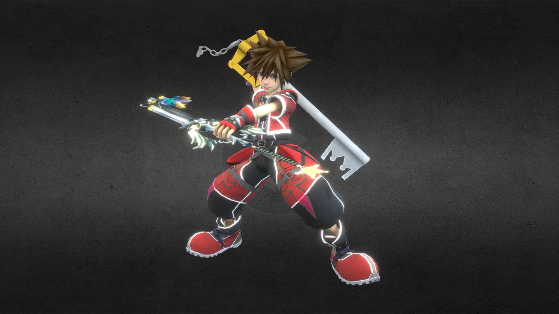 My recreation of Sora’s artwork for his Valor form from Kingdom Hearts 2

No you can’t DL this

I’d a appreciate if you gave this post a like, and that you follow me on sketchfab

ok there's a problem in the face I overlooked. I will fix it as soon as I can - Sora (Valor Form Art) SSBU Styled - 3D model by MG64 (@mariogamer64) 3d model