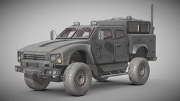 [Free] Armored Police Vehicle police, armored, riot, mrap, luv, vehicle, military
