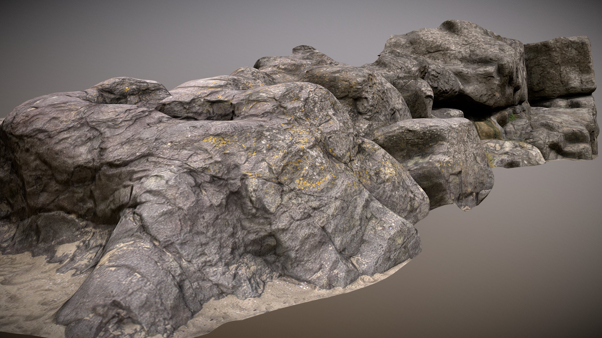 3D scanned using photogrammetry - Beach Rock - Buy Royalty Free 3D model by Evgeni Yanev (@Evgeni_Yanev) 3d model