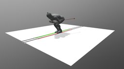 Cross country, hockey [Animated] capture, ski, motion, mobile, animated, rigged, crosscountry, skiin