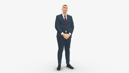 Man Posed 1016 suit, style, people, clothes, miniatures, realistic, character, 3dprint, model, man, male