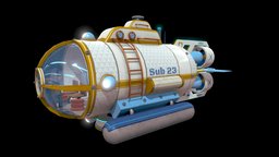Submarine Underwater underwater, vehicle, sci-fi, submarine