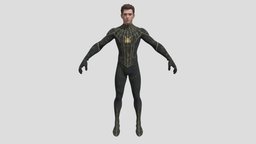 Fortnite: No Way Home Peter Parker (Black Suit) suit, and, no, for, unreal, way, spiderman, engine, peter, parker, fortnite, unity, 3d, model, home, free, download, black