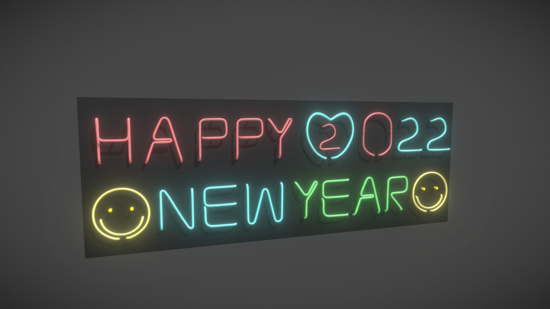 .
.
.
May the New Year 2022 bring you more happiness, success, love, and blessings!😊 - Happy New Year - 3D model by Koushikan (@nkoushikan) 3d model