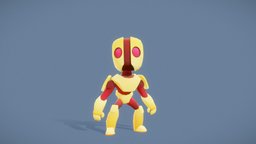 Robot Characters cute, hard, evolution, enemy, mobile-ready, character, cartoon, 3d, lowpoly, sci-fi, stylized, monster, animated, fantasy, robot, rigged