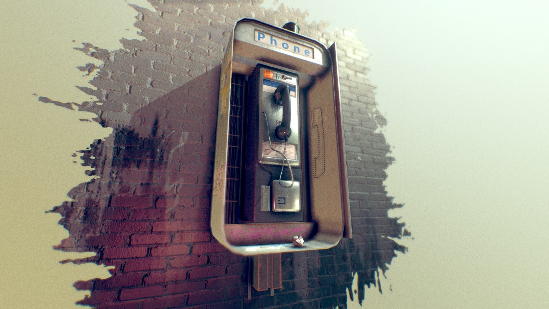 Street Phone - 3D model by ThibautReimel 3d model
