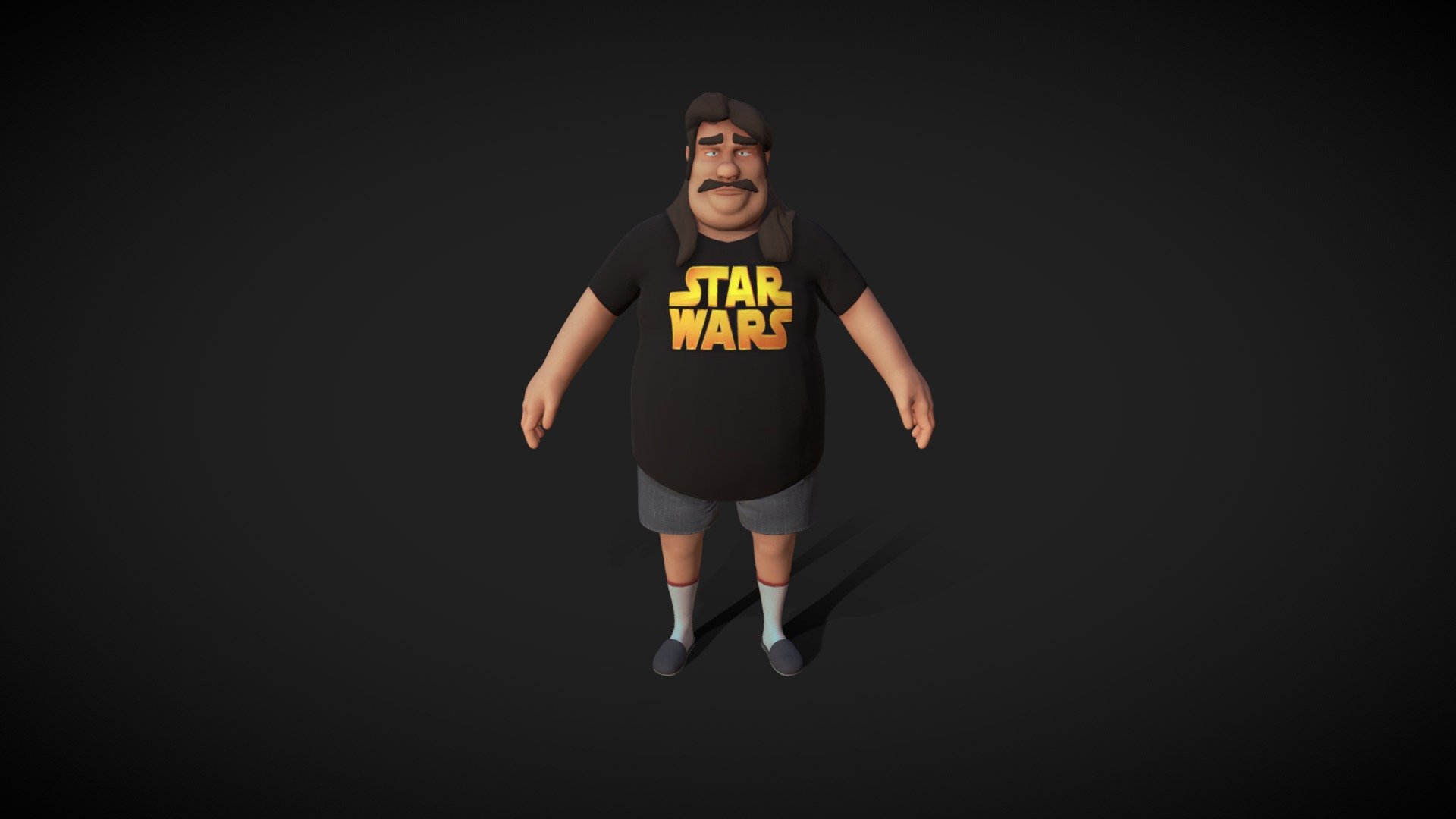 I made this character for a mini jam during my quarantine, hope you like it ! - Patrick, The FatBoy - Download Free 3D model by Sid (@sidca) 3d model