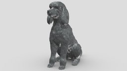 Large Poodle V2 3D print model stl, dog, pet, animals, figurine, 3dprinting, doge, 3dprint, dogstl, stldog