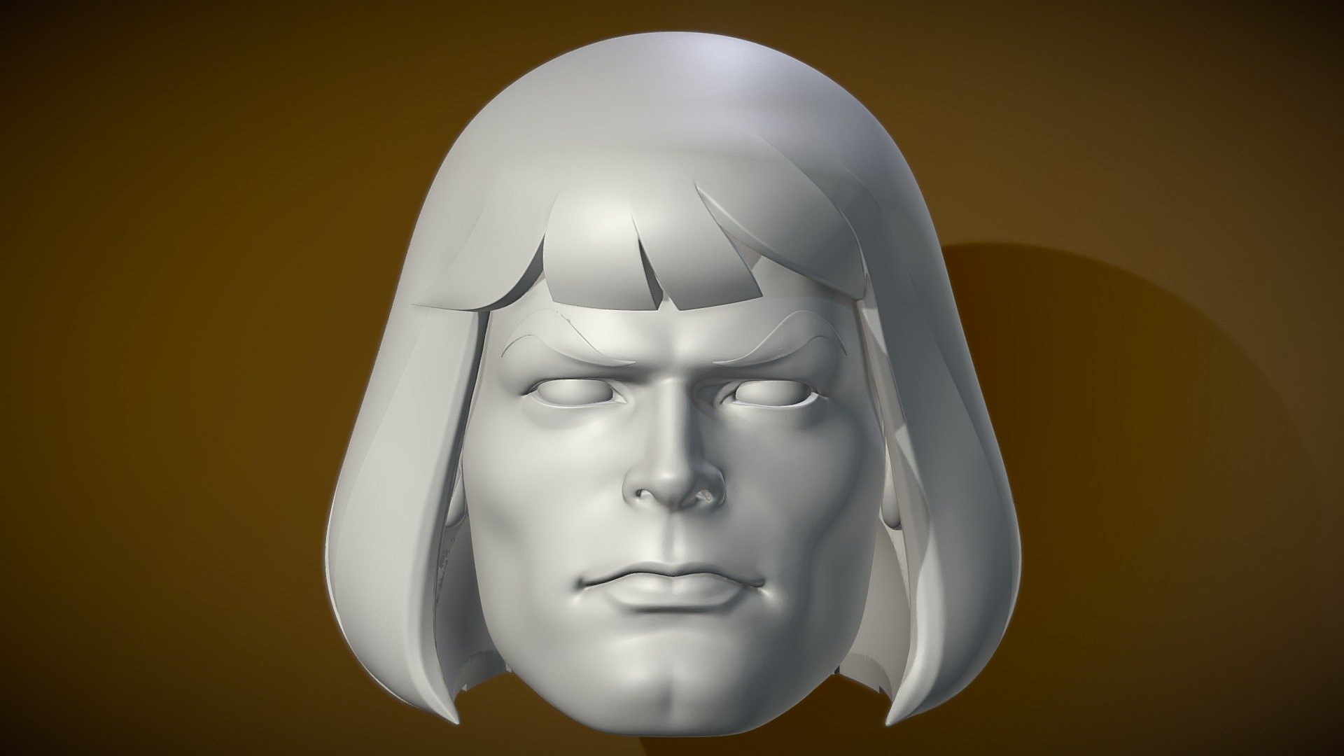 Head - He-man Classic - Collectibles - He-man - 3D model by Millan_Art 3d model