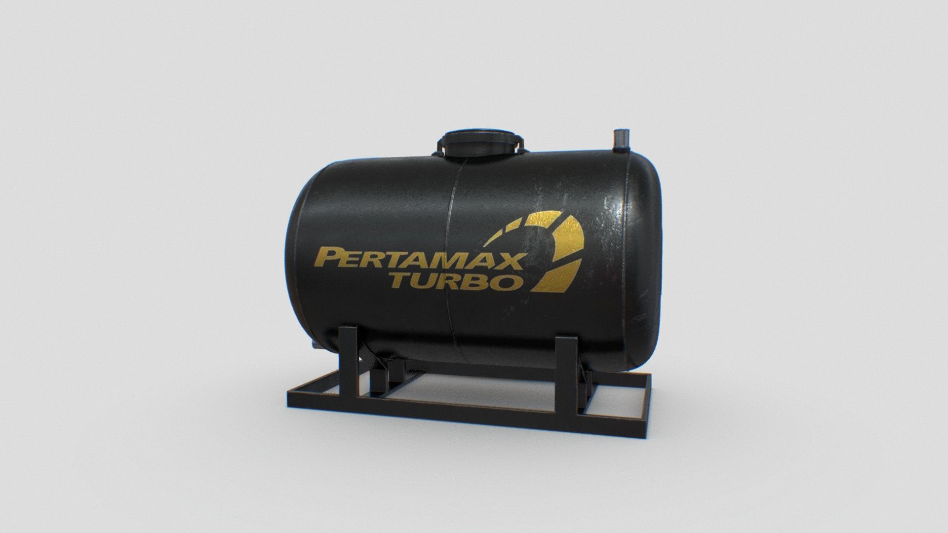 Fuel Tank 251x150x150

This model I made it with Blender. I made it with actual size reference.
I include some file format (exported from Blender),texture, some sample render and also I include the lighting setup on the Blender file. 
Hopefully you enjoy it. 
Or, you can edit my model with your preferense easily.

Please like and share if you enjoy it 3d model