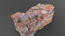 Stacked bricks garden, exterior, 3d-scan, prop, props, 3d-scanning, stack, downloadable, brickwork, bricklayer, freemodel, leftover, photoscan, architecture, photogrammetry, game, gameasset, house, home, free, building, construction, download, material