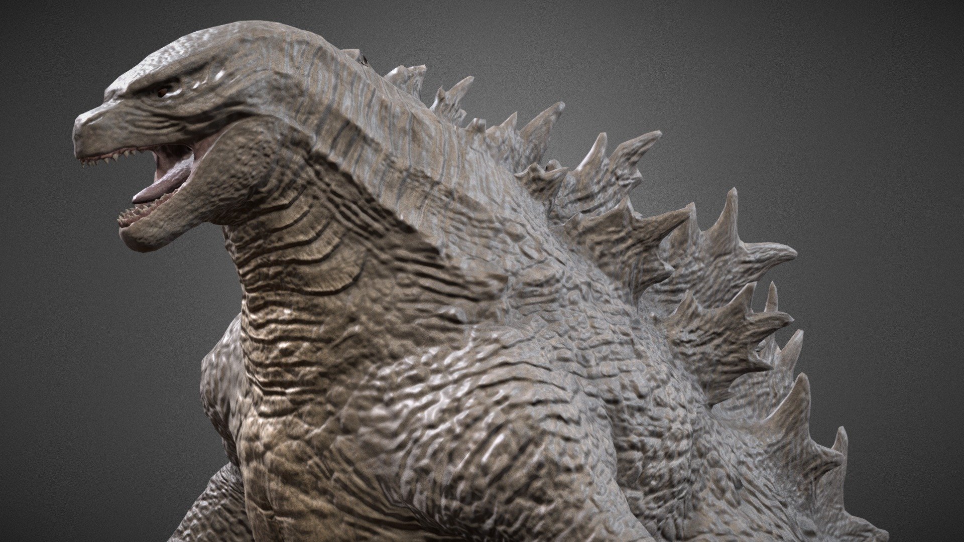 This is a Godzilla 2021 model made in ZBrush and rigged with Blender by me! - Godzilla 2021 - Buy Royalty Free 3D model by Zerindo 3d model