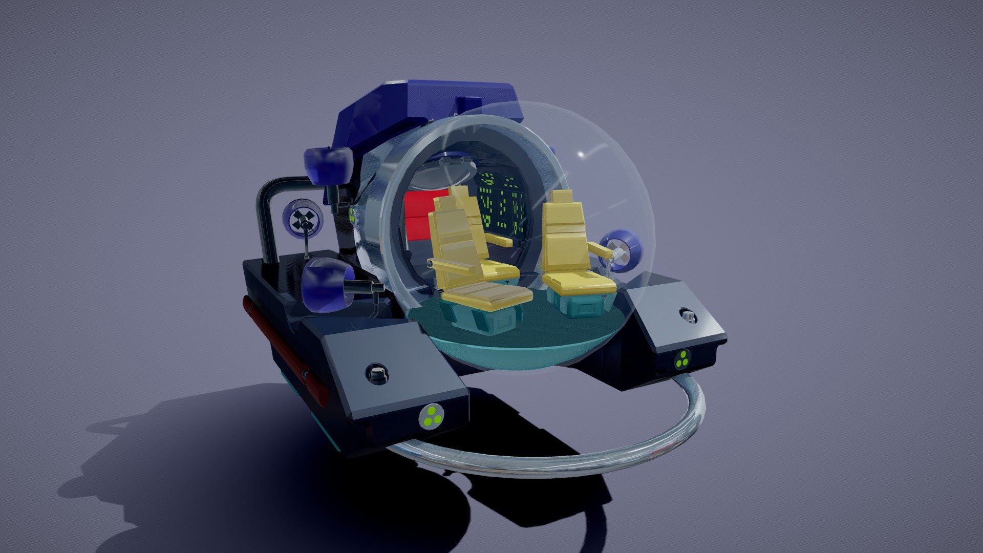 Personal submarine for 3 people
Submarine yatching is now a trend
The model features also internal details
The model allows access to all parts so you can customize it to follow your needs - Minisub -Aurora - Buy Royalty Free 3D model by stereoman (@stereoma) 3d model
