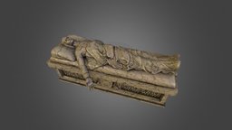 Sarcophagus sculpt, marble, 3dstudio, vicente, sarcophagus, 3d, model, stone, zbrush, tomb