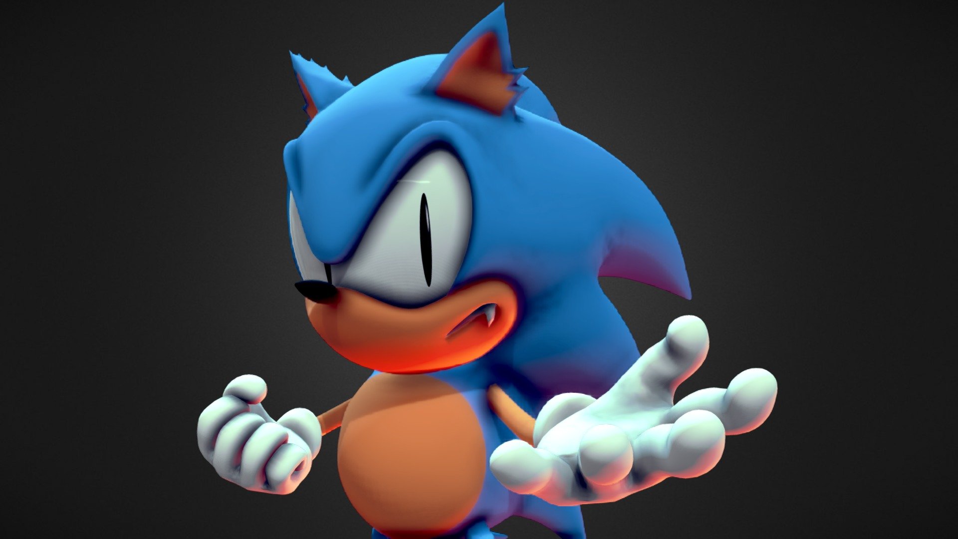 Model based in the character extra life sonic from sonic the comic
 - Extra life sonic - 3D model by Gabrielgt16 3d model