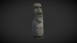 Moai moai, game-asset, historical-archaeology