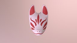 Kitsune Fox Mask fox, mask, kitsune, oriental, foxmask, japanese