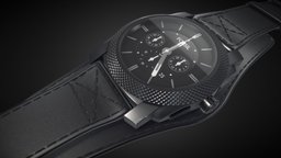 Fossil Watch leather, realistic, fossil, gadgets, technology, watch