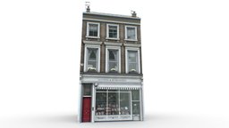 London Townhouse 3 london, brick, realtime, england, uk, old, facade, english, suburban, townhouse, relistic, game, 3d, model, house, building, textured