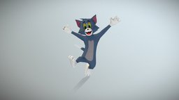 Thomas cat, tom, jerry, cartoon, stylized