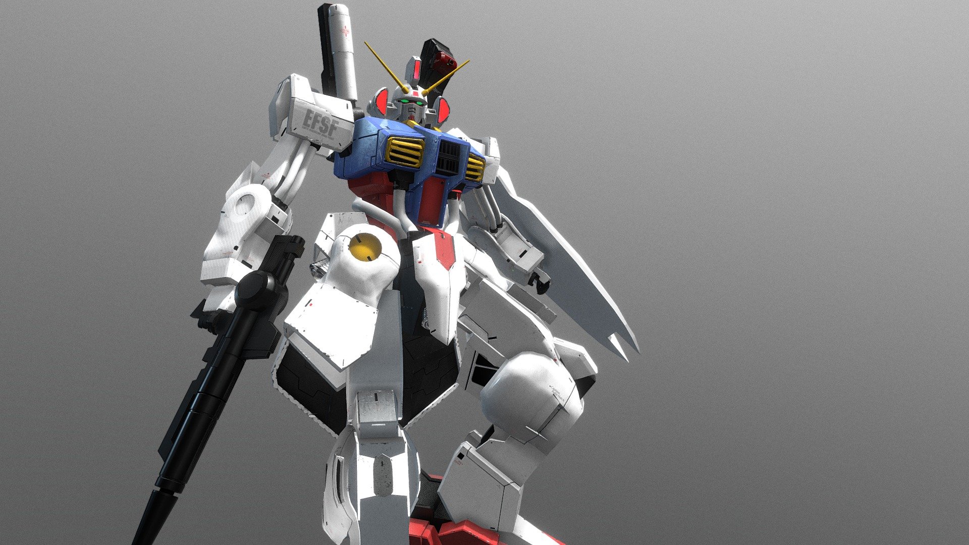 made a few years ago - ORX-012 Gundam Mk-IV - 3D model by BirdofCinder 3d model