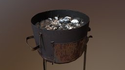 Barbecue BBQ / Photoscan / Low/Mid Poly PBR film, archviz, rusty, bbq, midpoly, coal, ue4, game-asset, barbecue, setdressing, set-design, barbeque, pbr-game-ready, rusty-metal, photoscan, low-poly, photogrammetry, asset, game, blender, pbr, lowpoly, gameasset, gameready, bbq-dad, ue5