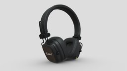 Marshall Major 4 Bluetooth Headphone 3D