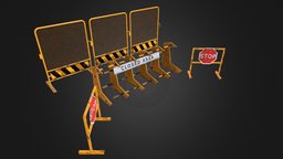 Police Barriers Set