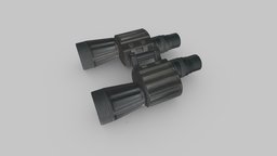 Binoculars Low-poly