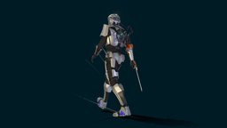 Sci-fi Ai Space Soldier