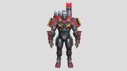 War Machine Warbringer(Textured) (Rigged) marvel, avenger, hydra, machine, warmachine, character, 3dmodel, war, warbringer