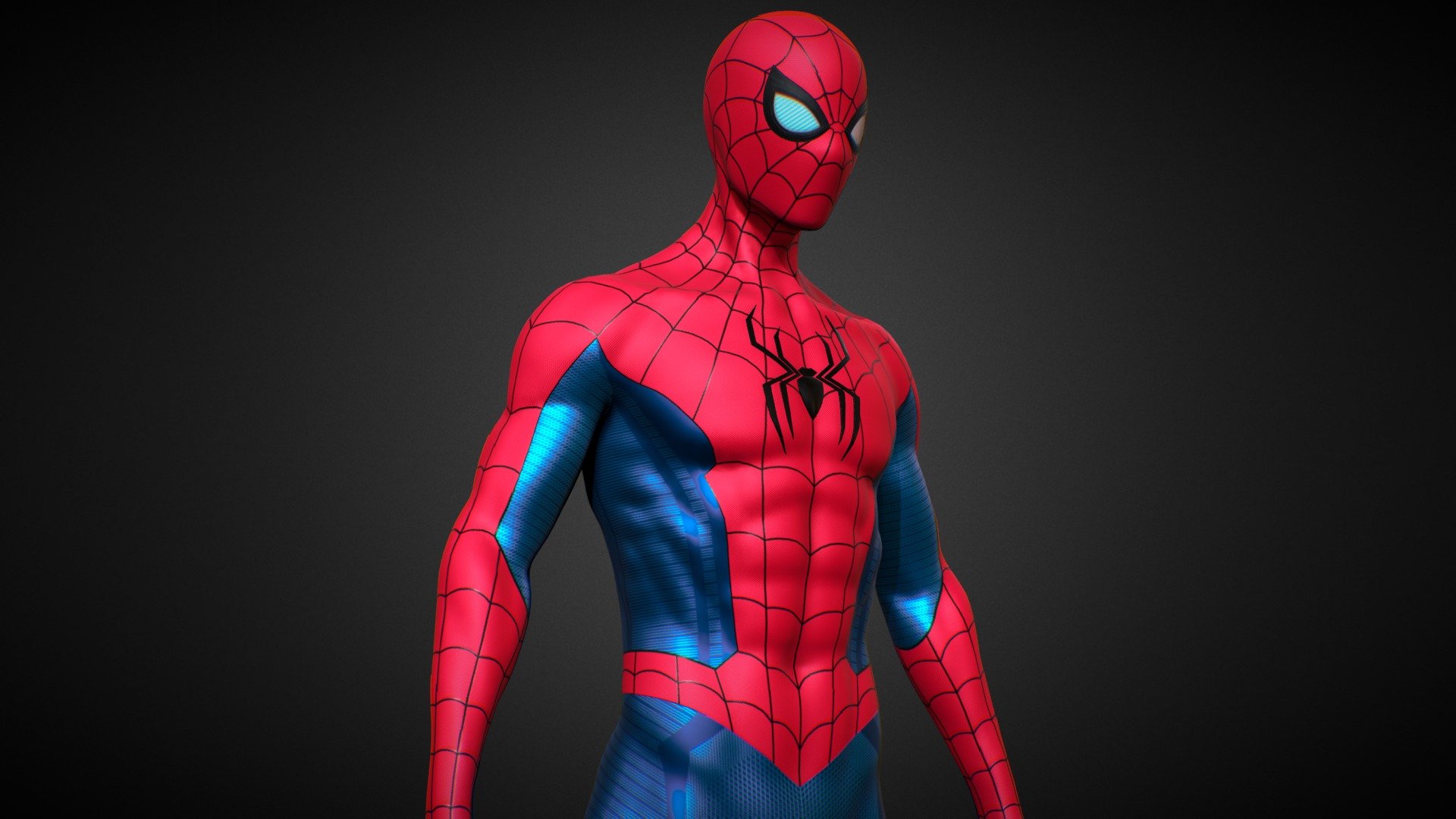 Spiderman comic books character published by Marvel Comics. 




Model was made on Maya, Zbrush, substance painter  and Blender . 

This model is inspired by Tom holland spiderman no way home ending scene suit

The model has a Spiderman no way home ending scene suit

High quality texture work.

The model comes with complete 4k textures and Blender, FBX And OBJ file formats 

The model has 5 materials 1 material is a glass material without any map and other 4 materials contains 5 maps Basecolor, Roughness, Metalness, Normal and Ao

All textures and materials are included and mapped. (4k resoulutions)

No special plugin needed to open scene

The model can be rigg easily
 - Spider-Man No Way Home Final Suit - Buy Royalty Free 3D model by AFSHAN ALI (@Aliflex) 3d model