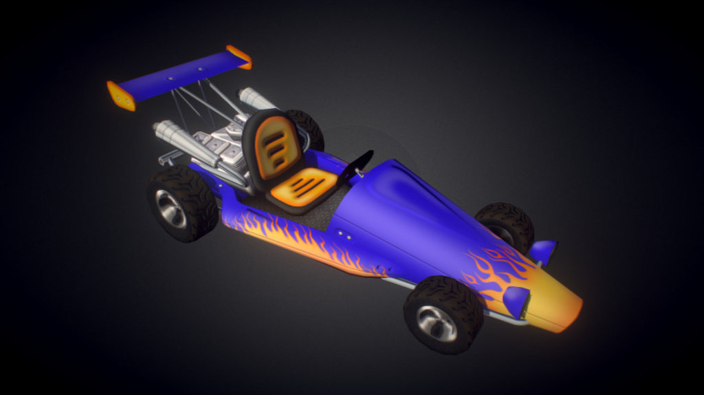 Karting Dragster - Karting Dragster - 3D model by Michael (@michael_on) 3d model