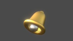 Shiny Yellow Bell music, object, modern, school, symbol, sound, element, action, bells, template, bell, sign, icon, stylish, dimensional, alarm, ding, shiny, functional, graphic, signal, tool, alert, yellow, web, call, idea, jingle, celebration, tone, handbell, christmas-ornament, notice, socialmedia, graphical, reminder, stylized, simple, ring, "notification"