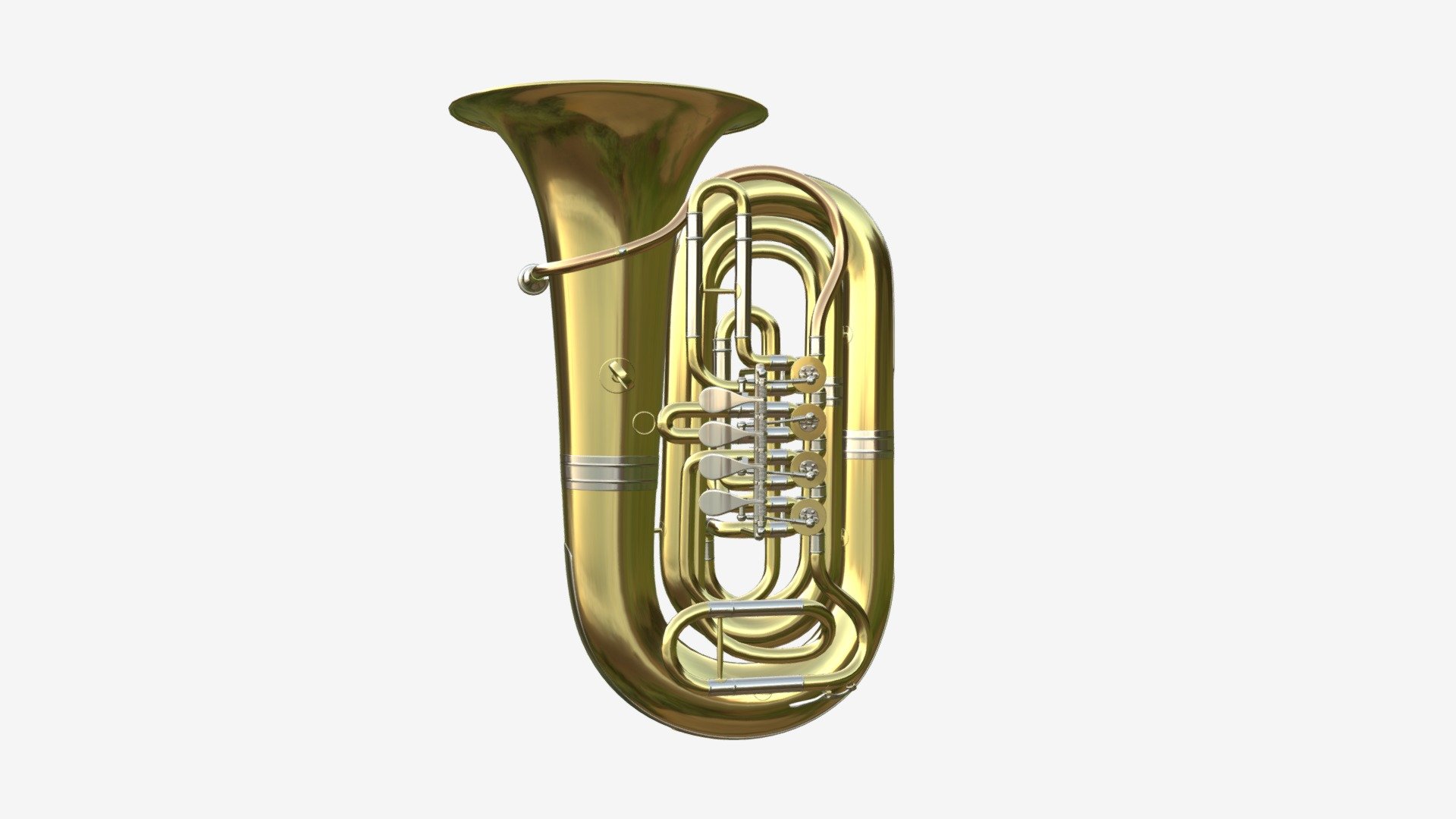 Brass bell tuba - Buy Royalty Free 3D model by HQ3DMOD (@AivisAstics) 3d model