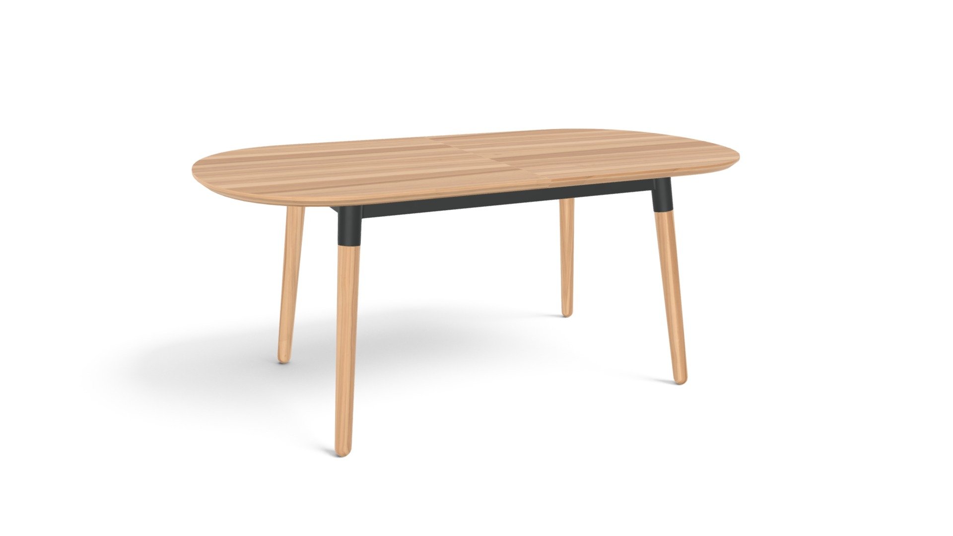 Edelweiss Extending Dining Table, Ash and Grey - Download Free 3D model by MADE.COM (@made-it) 3d model