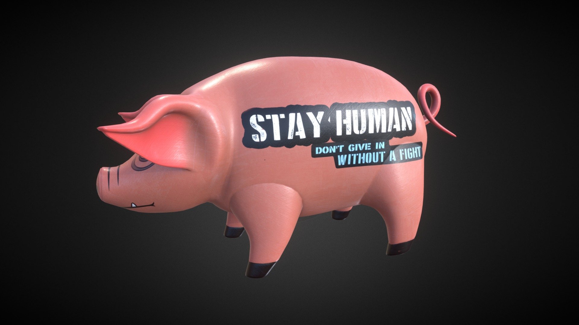 Pig Balloon Pink Floyd - 3D model PBR Materias

4k Textures

Includes version of textures without texts 3d model