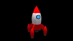 Space Rocket rocket, lowpolyrocket, space, 3dspace, 3drocket, 3dspacerocket, lowpolyspacerocket, cartoonspacerocket, 3dcartoonspacerocket