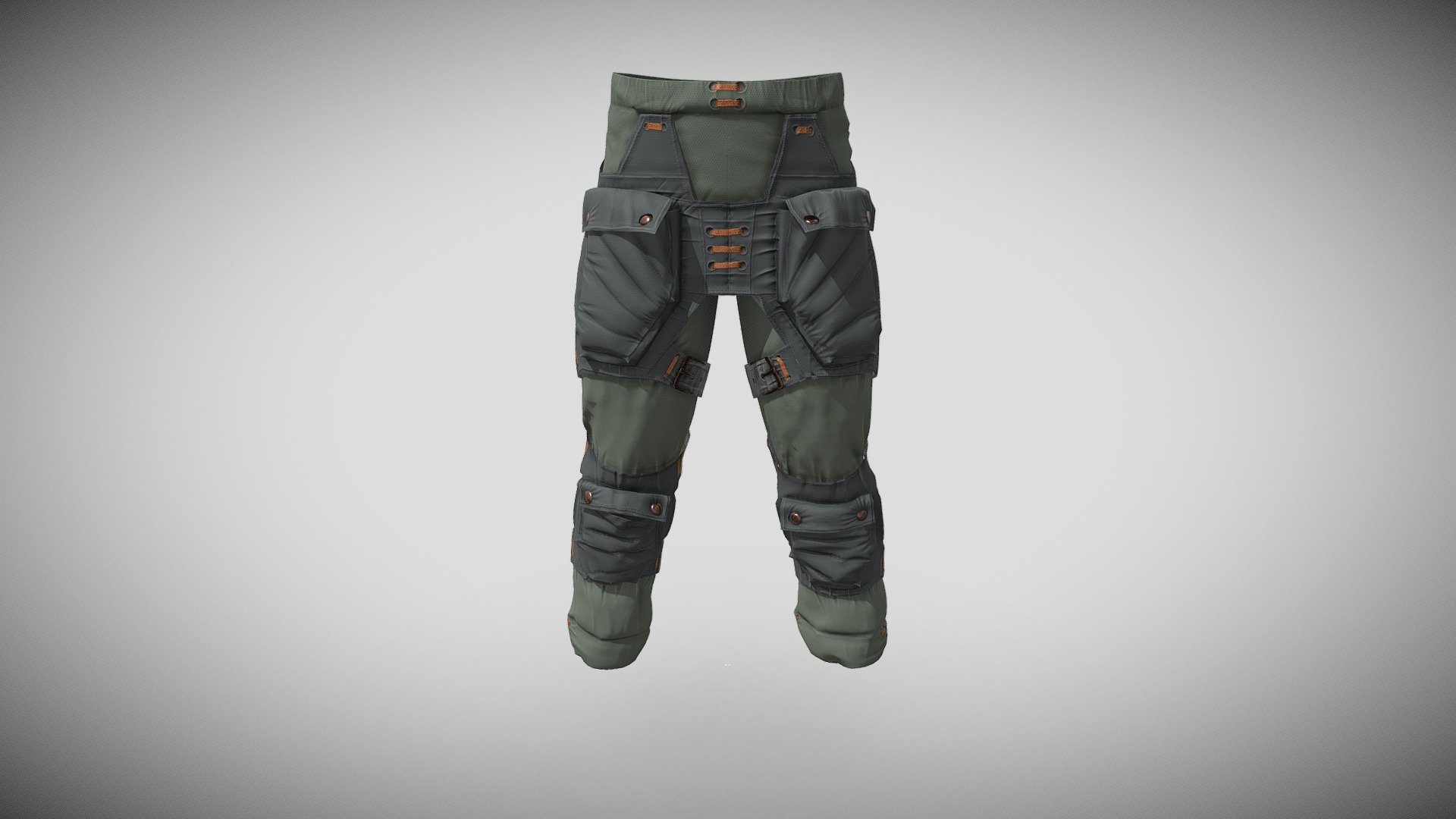 Kaaro techwear - Trousers 1 - Download Free 3D model by strangelet 3d model