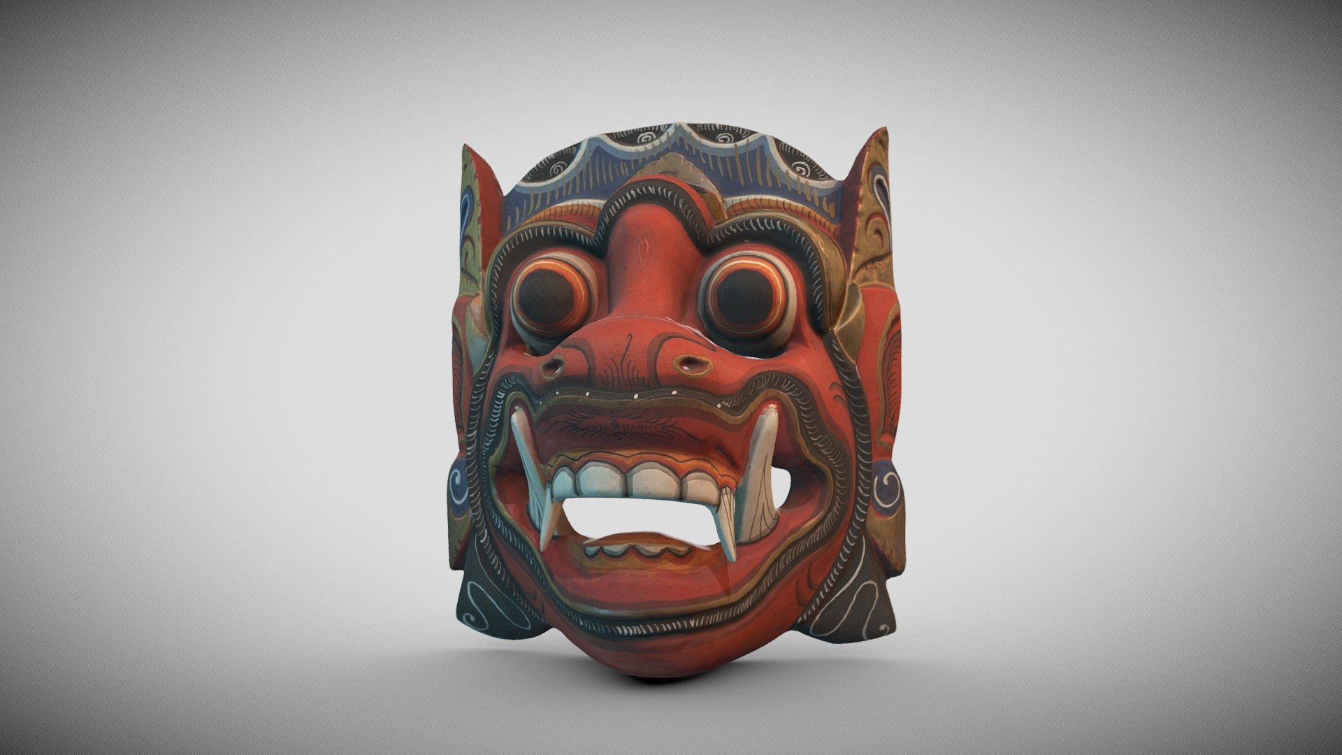 Upon request, we scanned this Voodoo Mask 3d model